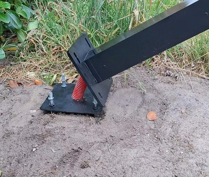 Alarm SystemExpert.co.uk Mât de caméra carré avec ancre inclinable 3 mètres Noir