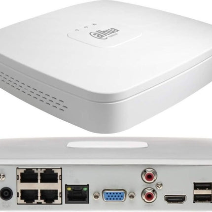 Dahua Black kit 1x Dome 8MP + Recorder & Bekabeling