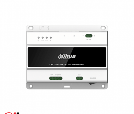 Dahua Dahua 2-wire Switch (20 inomhus, 2 genomgående stationer) inkl. strömförsörjning