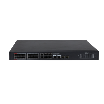 Dahua Dahua PFS3228-24GT-360 24x PoE Gigabit Switch 360W 2x SFP et 2x RJ45 Uplink