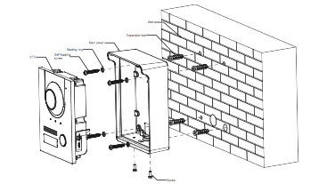 Dahua Dahua Dahua VTM05R Rain hood Surface mounted for VTO2202/2201
