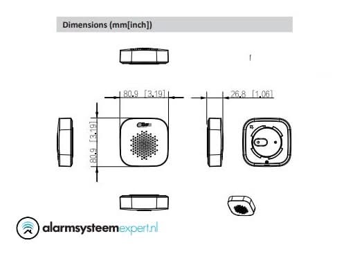 Dahua DHI-ARA12-W2(868) Drahtlose Innensirene