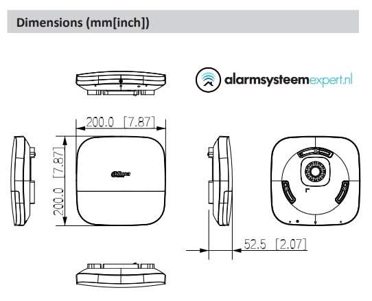 Dahua DHI-ARA13-W2(868) Drahtlose Außensirene mit orangem Blitzlicht