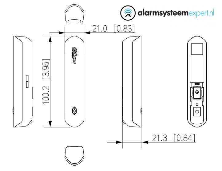 Dahua Dahua DHI-ARD323-W2(868), magnetisk kontakt trådlös