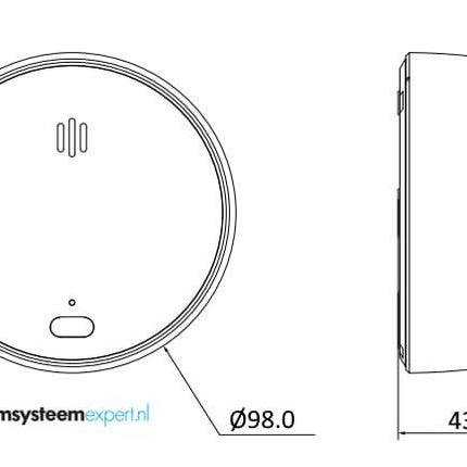 Dahua Dahua DHI-HY-SA21A-W2(868) Trådlös rökdetektor