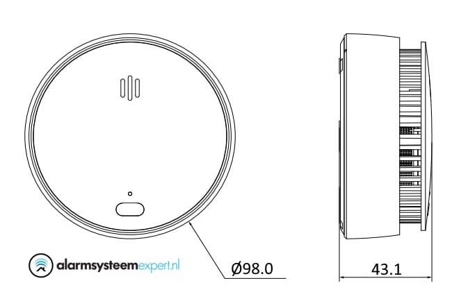 Dahua Dahua DHI-HY-SA21A-W2(868) Trådlös rökdetektor
