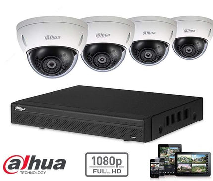 Dahua Dahua Full HD-CVI kit 4x dôme 2 megapixel camera security set