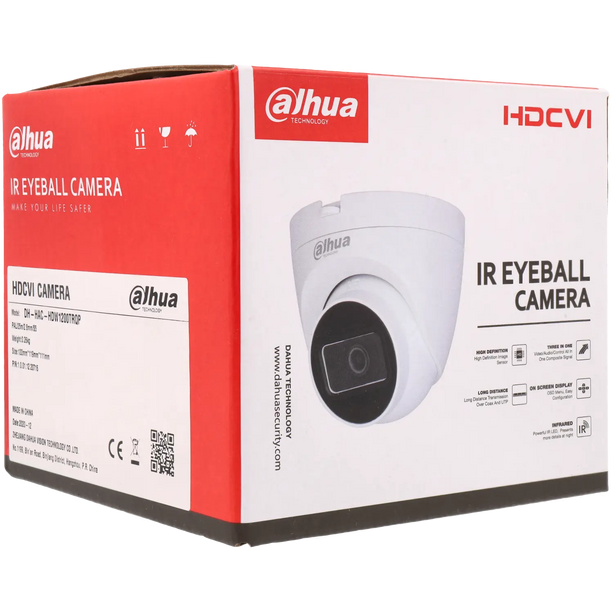 Dahua Dahua HAC-HDW1200TRQ, 2MP 2.8mm, HD-CVI, Eyeball, 25m IR, coax
