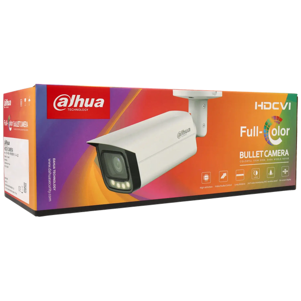 Dahua Dahua HAC-HFW1239TU-Z-A-LED-S2, 2MP HD-CVI Vollfarb-Bullet 2,7 - 13,5mm Motorzoomobjektiv