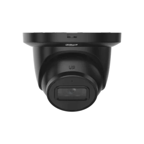 Dahua IPC-HDW2441TM-S 4MP IR WizSense Turret IR LED, SD-kortplats, PoE, inbyggd mikrofon. Svart