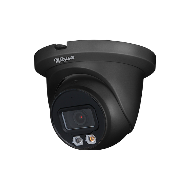 Dahua IPC-HDW2449TM-S-IL 4Mp 2.8mm H.265 Smart Dual Light Vollfarbe, PoE Schwarz