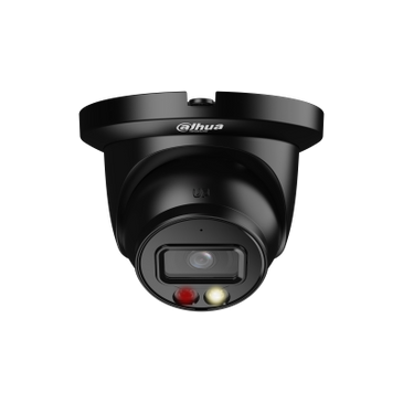 Dahua Dahua IPC-HDW2449TM-S-IL 4Mp 2.8mm H.265 Smart Dual Light Vollfarbe, PoE Schwarz