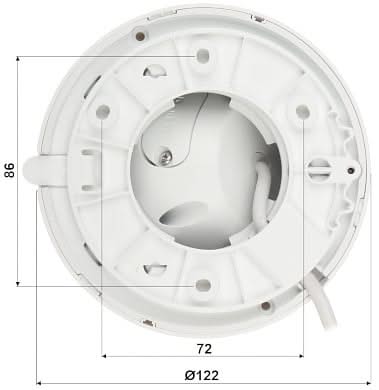 Dahua IPC-HDW2841TM-S | 8MP/4K Turret | WizSense | SD slot | PoE | IR LEDs | Micro intégré.