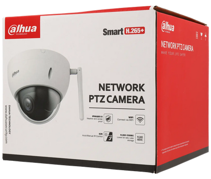 Dahua Dahua IPC-SD22404DB-GNY-W, 4 megapixel mini-PTZ PoE-kupkamera med Wi-Fi
