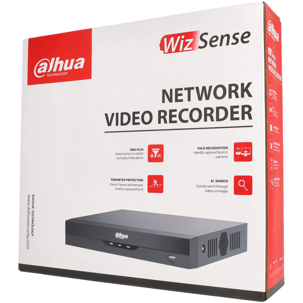 Dahua Dahua NVR2116HS-I2 1x LAN (No PoE) Convient pour 16 caméras IP, détection intelligente avec Wizsense
