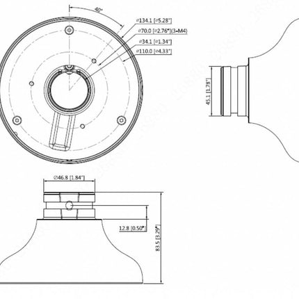 Dahua Dahua PFA107 aluminum mounting adapter
