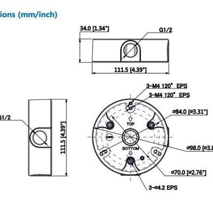Dahua Dahua PFA136 Montagebox für Außenanwendungen