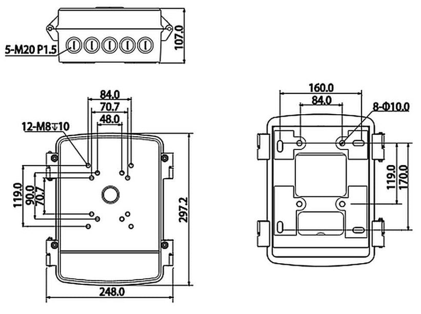Dahua Dahua PFA140 Opbouwbehuizing