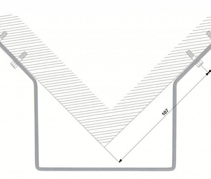 Dahua Dahua PFA151-B svart hörnfäste