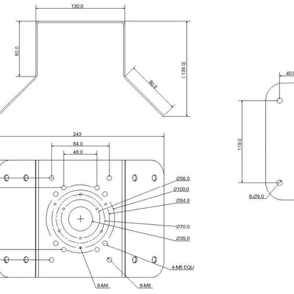 Dahua PFA151 angle bracket