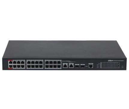 Dahua Dahua PFS4226-24ET-360, 24-portars 100 Mbps + 2-portars Gigabit PoE-switch, ERBJUDANDE