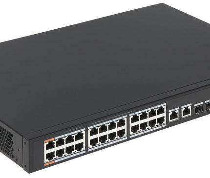 Dahua Dahua PFS4226-24ET-360, 24-portars 100 Mbps + 2-portars Gigabit PoE-switch, ERBJUDANDE