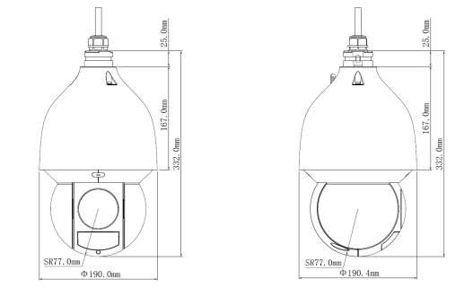 Dahua SD5A4325GB-HNR WizSense-serien, automatisk spårning, 4MP Starlight 32x optisk zoom IP PTZ-kamera
