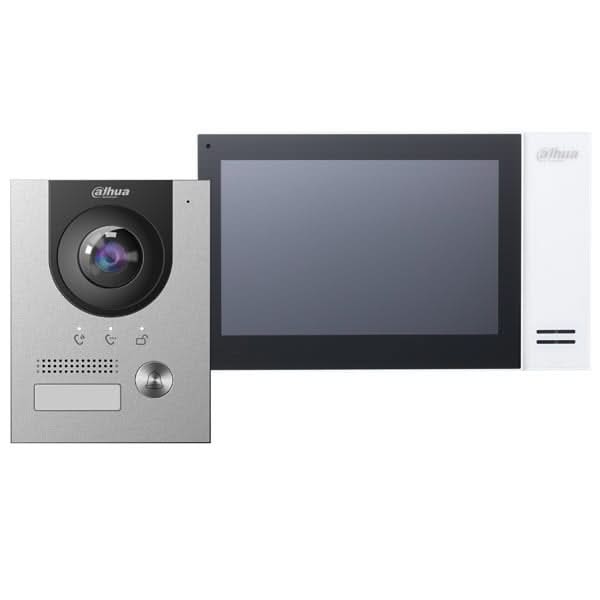 Dahua Dahua Video intercom set KTP01L incl. PoE switch, VTO2201F-P and VTH2421FW-P indoor station