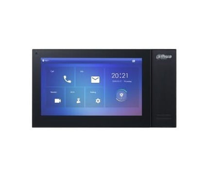 Dahua Dahua VTH2421FB-P, Binnenpost 7 inch Touch screen, zwart, PoE, SIP