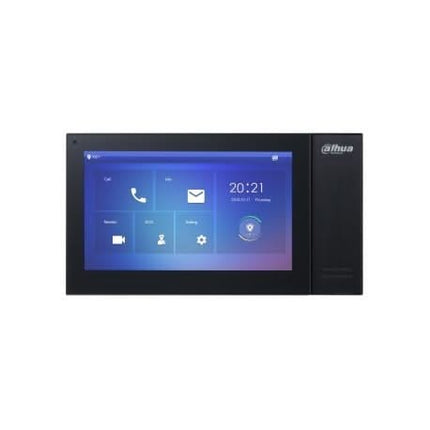 Dahua Dahua VTH2421FB-P, Binnenpost 7 inch Touch screen, zwart, PoE, SIP