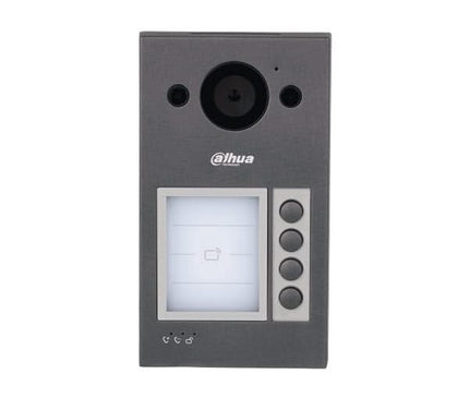 Dahua Dahua VTO3312Q-P, Video Intercom 4 knops buitenpost PoE en 2-draads met Proximity