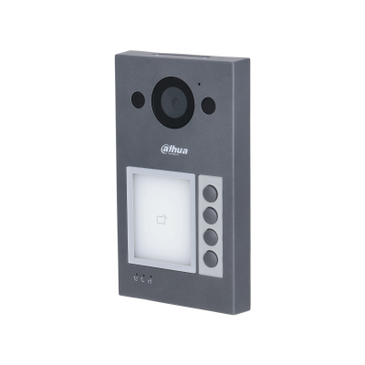 Dahua Dahua VTO3312Q-P, Video Intercom 4 knops buitenpost PoE en 2-draads met Proximity