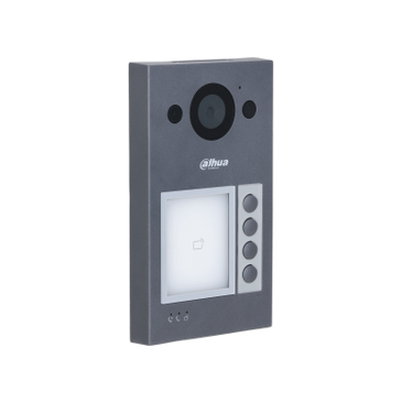 Dahua Dahua VTO3312Q-P, Video Intercom 4 knops buitenpost PoE en 2-draads met Proximity