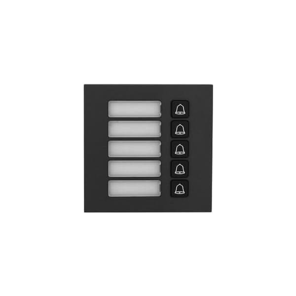 Dahua Dahua VTO4202FB-MB5 Bouton poussoir de sonnette à 5 voies Noir