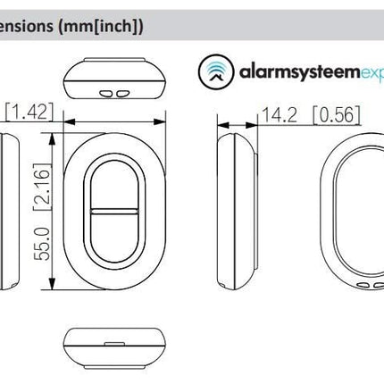 Dahua DHI-ARD822-W2(868) Draadloze Dubbele Paniekknop