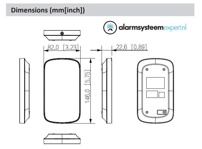 Dahua DHI-ARK30T-W2, Draadloze Keypad met kaartlezer