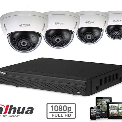 Dahua Full HD-CVI kit 4x dome 2 Megapixel camerabeveiliging set