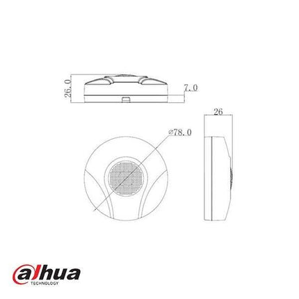 Dahua Microfoon t.b.v. IP camera - hi sensitive