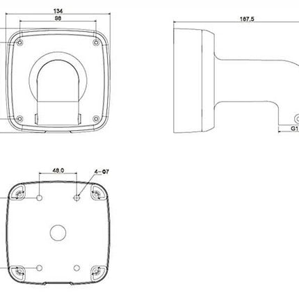 Dahua PFB302S Water-proof muursteun