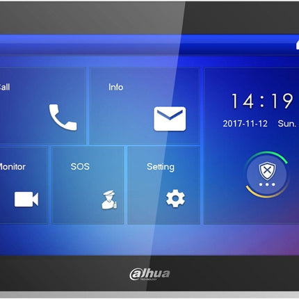 Dahua VTH5422HB Video Intercom 7" binnenpost PoE en 2-Draads zwart