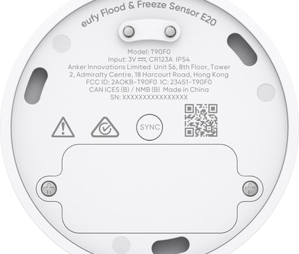 Eufy Eufy E20 Capteur d'inondation et de gel
