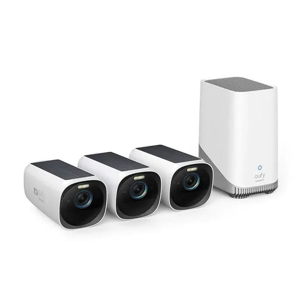 Eufy Eufycam E40 3-pack med 3 trådlösa 2K-kameror och Homebase 3