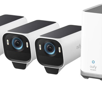 Eufy EufyCam S3 Pro, 3-pack med HomeBase 3