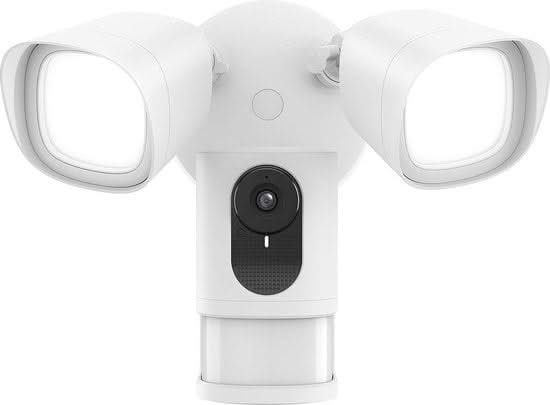 Eufy Floodlight Camera 2K, caméra de sécurité IP, extérieur, filaire, Amazon Alexa & Google Assistant, 2500 lm, 5000 K