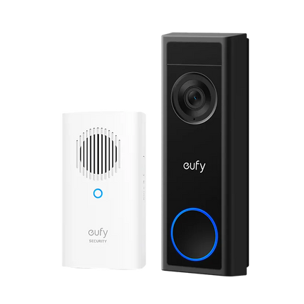Kit de sonnette vidéo intelligente Eufy Eufy, alimenté par batterie, 1080p, carillon sans fil