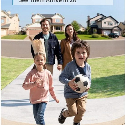 Eufy Videodeurbel Add-on, 2K resolutie, oplaadbare batterij, uitbreiding op Homebase