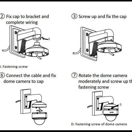 Hikvision DS-1273ZJ-130 aluminium wandbeugel