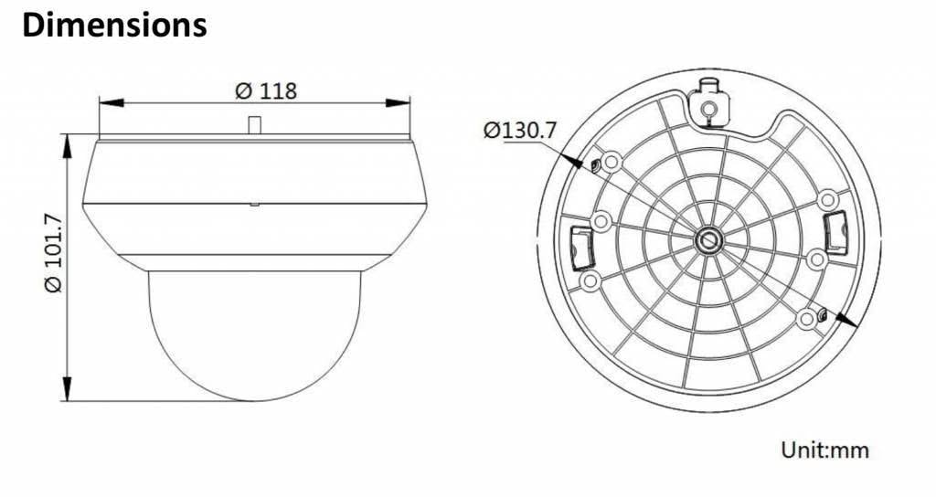 Hikvision DS-2DE2A404IW-DE3, 4MP SD-slot PoE IR-Leds Mini-PTZ Microfoon