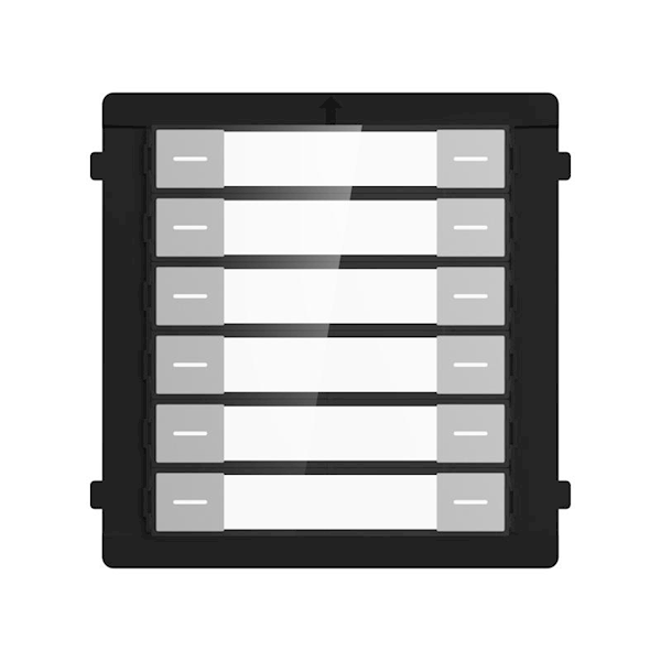 Hikvision DS-KD-K12/S RVS Beldrukker met 12 knoppen