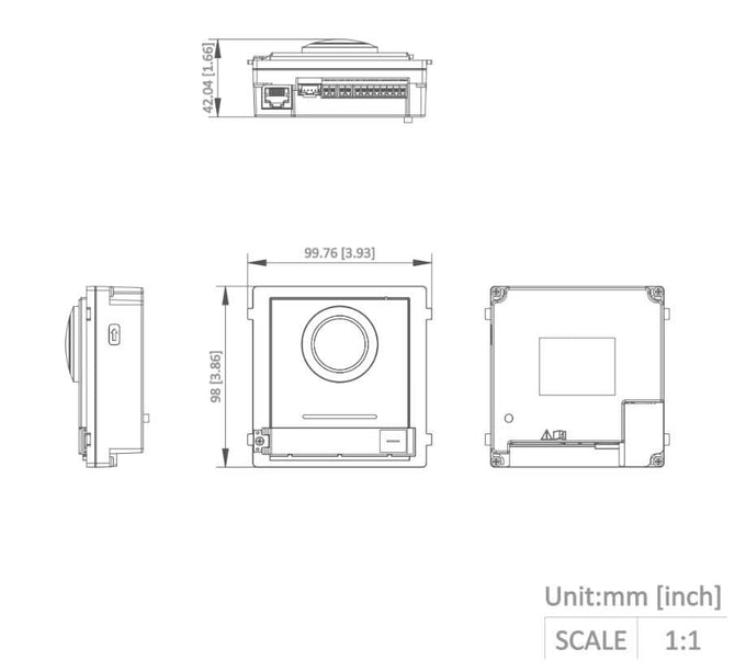 Hikvision DS-KD8003-IME1 (B) Buitenpost Cameramodule DEMO